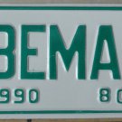NOS 1990 Albemarle North Carolina city license plate 804