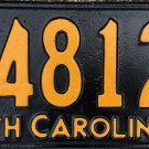 1931 North Carolina truck license plate 24812