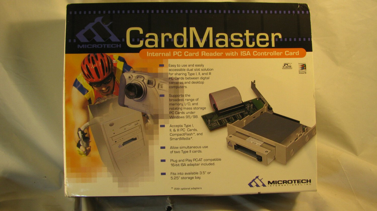 BOXED 3.5" Internal PCMCIA CARD MASTER by Microtech + ISA Controller