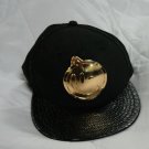 Authentic YUMS Metal Face  + Leather Snapback New Era 59Fifty Sz 7-1/2