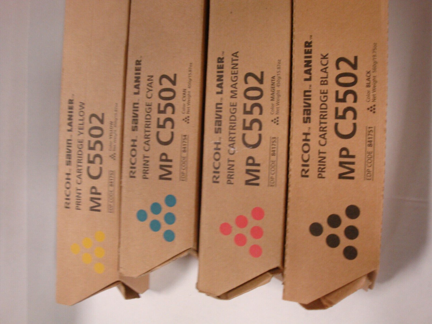 Ricoh Savin Lanier MP C5502 Print Cartridge - Your Choice Black/Yellow/Red/Blue
