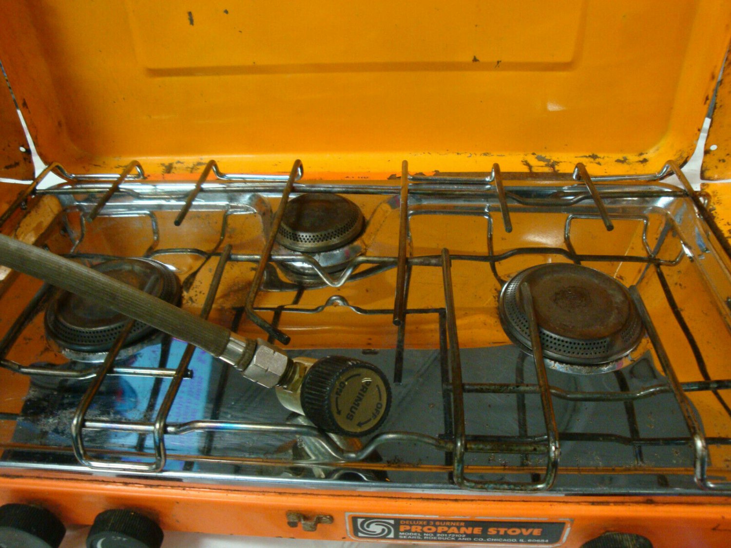 SEARS Primus Deluxe 3 Burner Propane Camp Stove 201