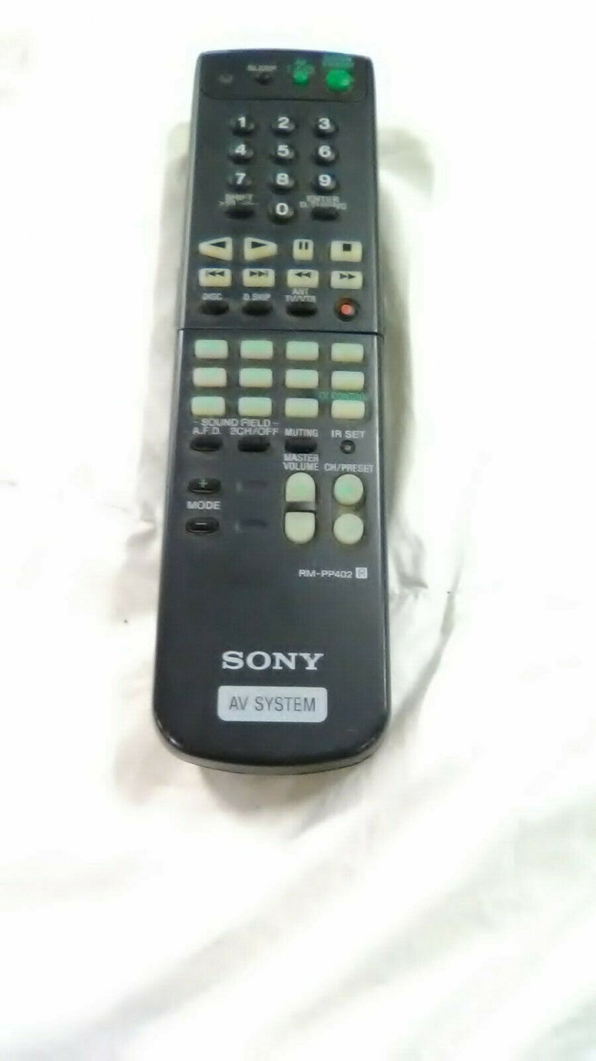 Sony RM-PP402 Audio Video System Remote STRSE591, HTDW910, STRDE591, STRDE835