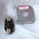 TWO (2x) Uchen L14-20 Receptacles (B-005) + Cover Plates