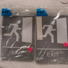 Lot of 2: US. Stamp & Sign ADA Exit Sign - 6x9 Size