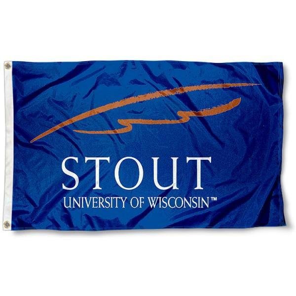 UW Stout Blue Devils 3x5 ft Digital Printing