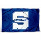 UW Stout Blue Devils 3x5 ft Digital Printing