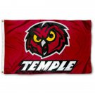Temple Owls flag 3x5 ft Digital Printing
