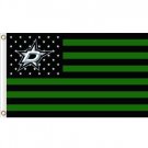 Dallas Stars Polyester flag 3x5 ft with stripe and star