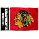 Chicago Blackhawks Flag 3x5 ft white line