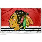 Chicago Blackhawks Red Flag 3x5 ft 100D