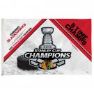 Chicago Blackhawks 6 Time Champs Flag 3x5 ft 100D