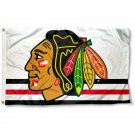 Chicago Blackhawks White Flag 3x5 ft