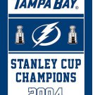 Tampa Bay Lightning 2004 champion 3x5 ft Flag