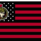 3x5 ft Ottawa Senators star and stripes flag
