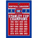 Montreal Canadiens Champions flags 3x5 ft