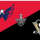 Washington Capitals vs Pittsburgh Penguins divided flag 3x5 ft