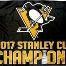Pittsburgh Penguins 2017 Stanley Cup Champions Flag 3x5 ft