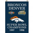 Denver Broncos 1997 1998 Champions Flag Banner 3x5 ft