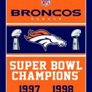 Denver Broncos Super Bowl Champions Flag Banner 3x5 ft