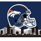 Denver Broncos Helmet Skyline flag Banner 3x5 ft