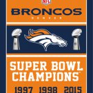Denver Broncos Series Champions flag Banner 3x5 ft