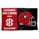 Georgia Bulldogs Hand Flag 3x5 ft