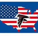 Atlanta Falcons Americana Map Banner Flag 3x5 ft
