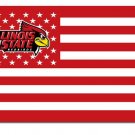 Illinois State Redbirds Stars And Stripes Banner Flags 3x5 ft