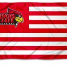 Illinois State Redbirds Stars and Stripes Nation Flags Banners 3x5 ft
