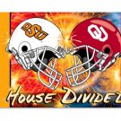 Oklahoma Sooners Oklahoma State House divided flag 3x5 ft