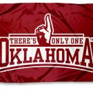 Oklahoma Sooners There's Only One Red Banner Flags 3x5 ft