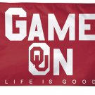 Oklahoma Sooners Game On Banner Flags 3x5 ft