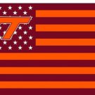 Virginia Tech Hokies stripes Banners 3x5 ft