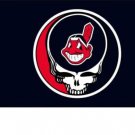 Cleveland Indians Dead Skull Black flags 3x5 ft