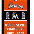 Miami Marlins World Series Champions Banner flag 3x5 ft