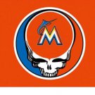 Miami Marlins Dead Skull Banner flag 3x5 ft