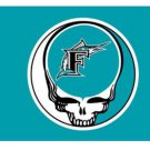Miami Marlins Dead Skull blue Banner flag 3x5 ft