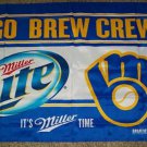 Milwaukee Brewers Go Brew Crew Miller Lite flag 3x5 ft
