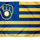 Milwaukee Brewers Americana Nation flag 3x5 ft