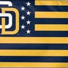 San Diego Padres Stars & Stripes Nation Banner flags 3x5 ft