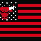 Chicago bulls Flag star and stripe 3x5 ft