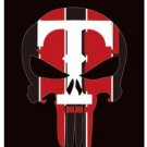 3x5 ft Polyester Texas Rangers Skull Vertical Flag