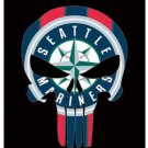 Seattle Mariners Skull Vertical flag 3x5 ft