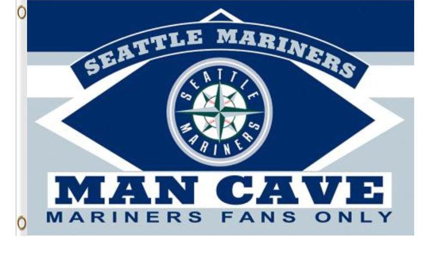 Seattle Mariners Man Cave flag 3x5 ft
