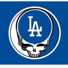 Los Angeles Dodgers Dead Skull Banner flags 3x5 ft
