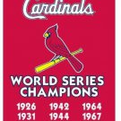 St. Louis Cardinals World Series Champions Banner flag 3x5 ft