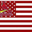 St. Louis Cardinals Star And Stripes Nation American Banner flag 3x5 ft
