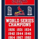 St. Louis Cardinals World Series Champions Banner flag 3x5 ft