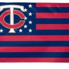 Minnesota Twins Stars and Stripes Banner flag 3x5 ft
